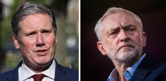 Starmer, Corbyn