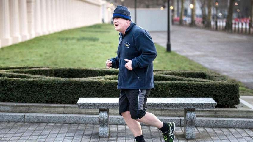 Boris Johnson jogging 1