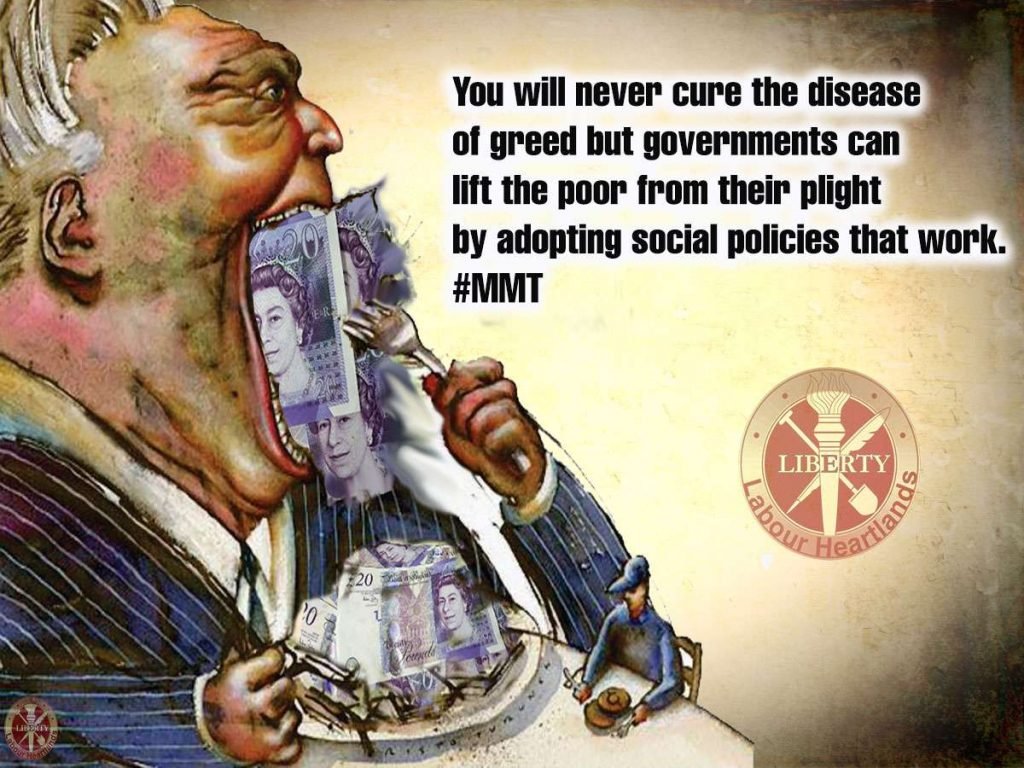 You will never cure the disease of greed 1