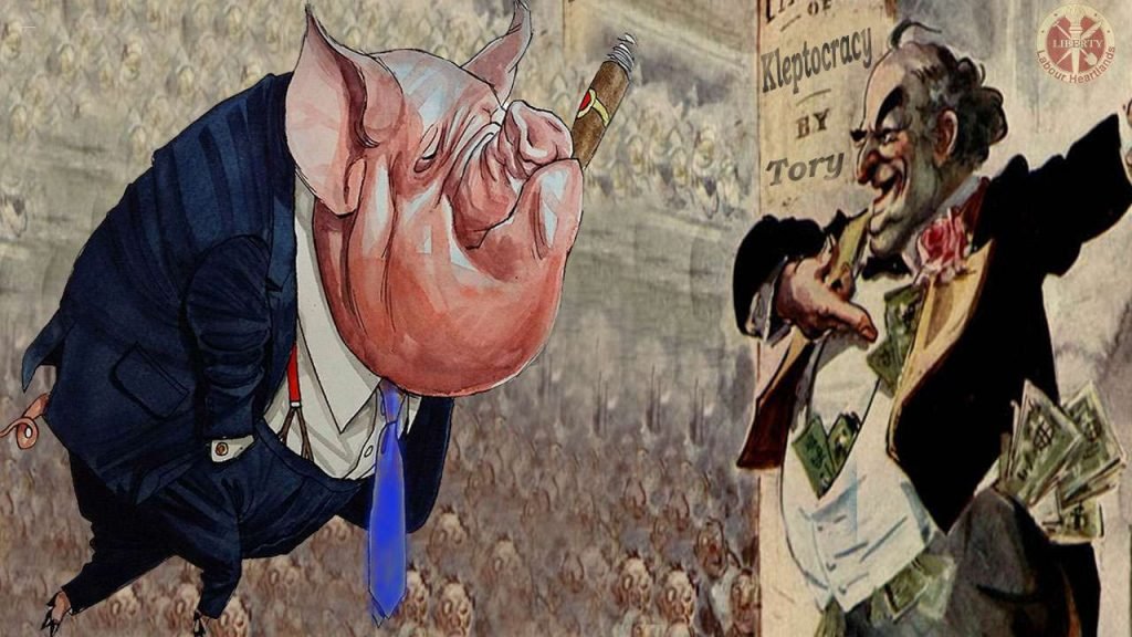 pigs to the trough KLEPTOCRACY