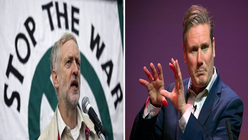 Starmer aims slurs at Corbyn