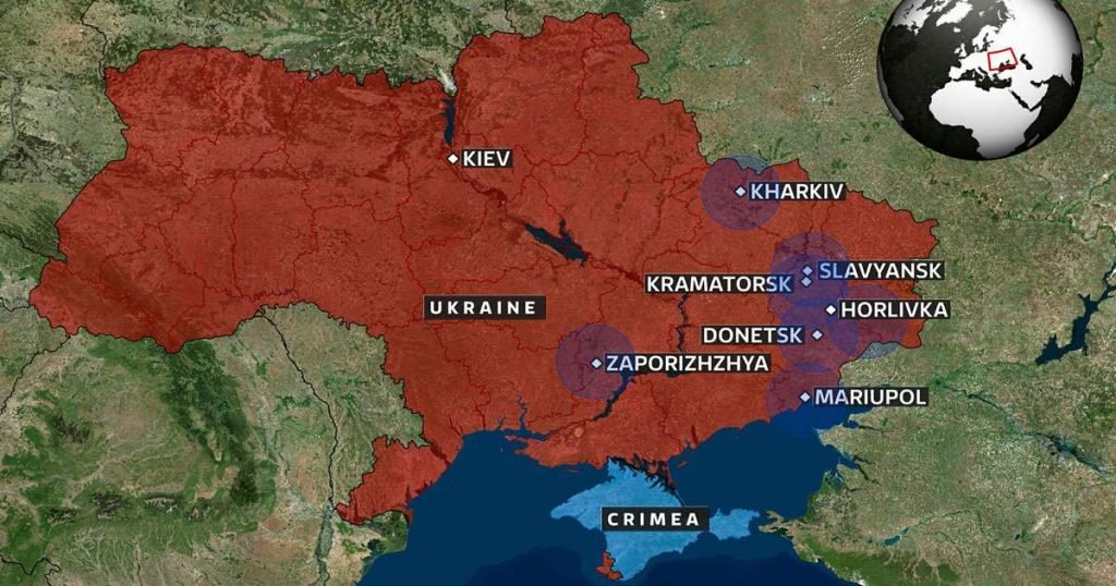 ukraine map of unrest donbas