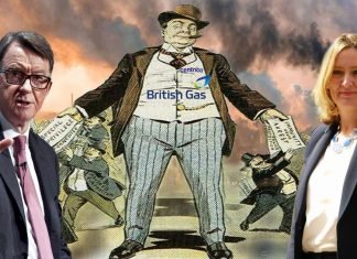 The Revolving door from Westminster to the Boardrooms allows the Bankers and Energy companies to make the rules. Mandelson Rudd British gas