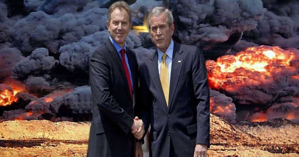 Tony Blair George Bush war criminals