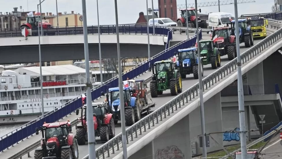 Polish farmers have been protesting against the flood of Ukrainian grain