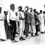 These-Arab-recruits-line-up-in-a-barracks-square-in-the-British-Mandate-of-Palestine