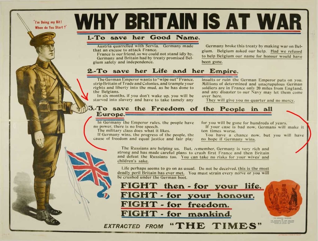 Why Britain is at War recruitment poster 1