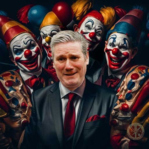 starmer clown