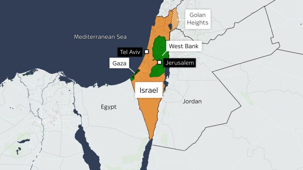 gaza israel maps