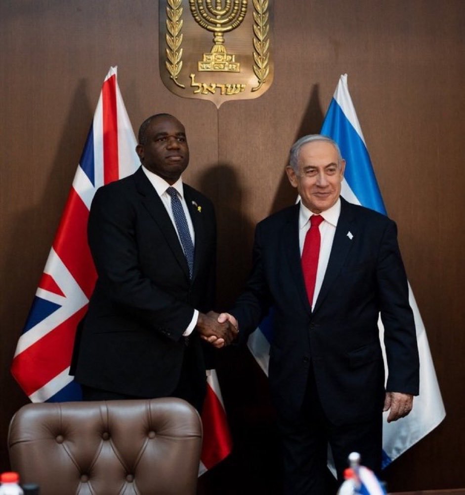 David Lammy, 
Benjamin Netanyahu