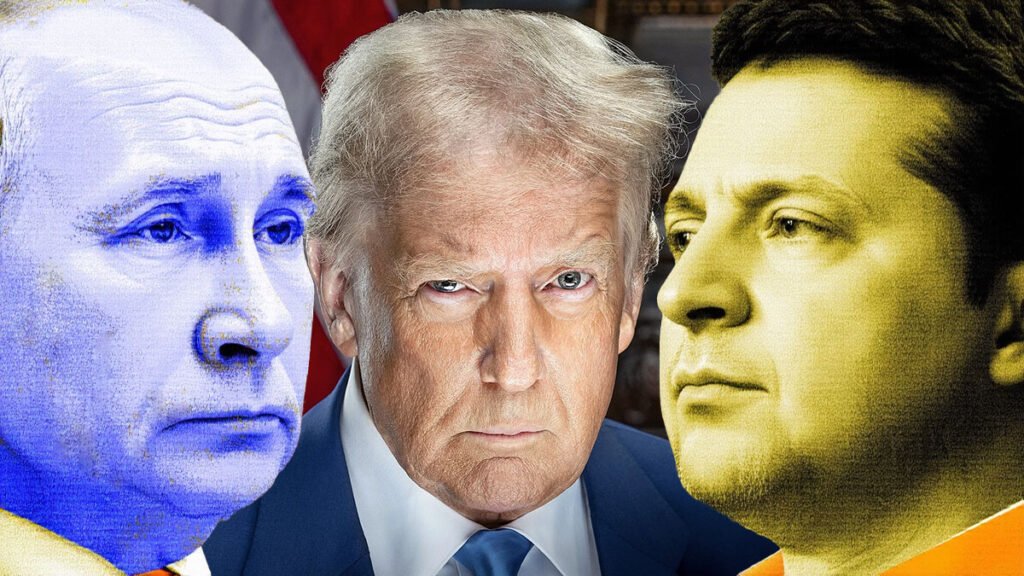 Putin, Trump and Zelensky