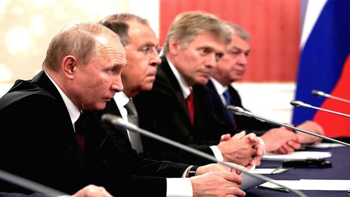 Russia’s President Vladimir Putin, Foreign Minister Sergei Lavrov