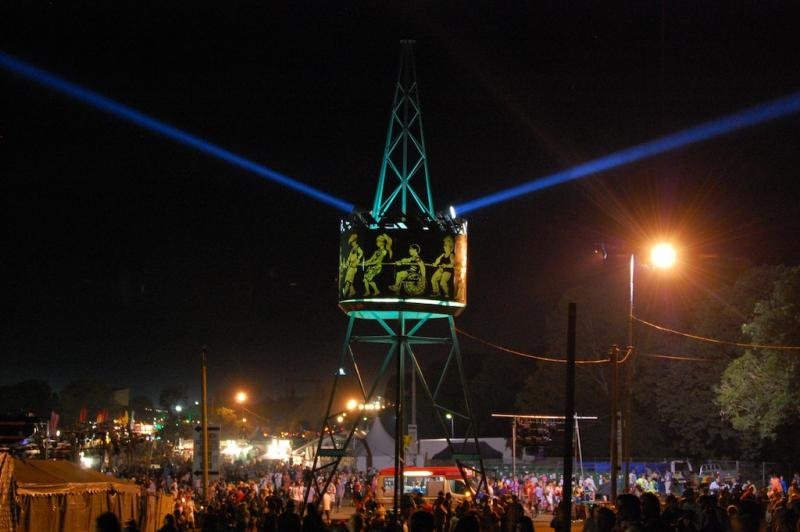 Glastonbury Festival - Left Field Tower renamed in honour of Tony Benn