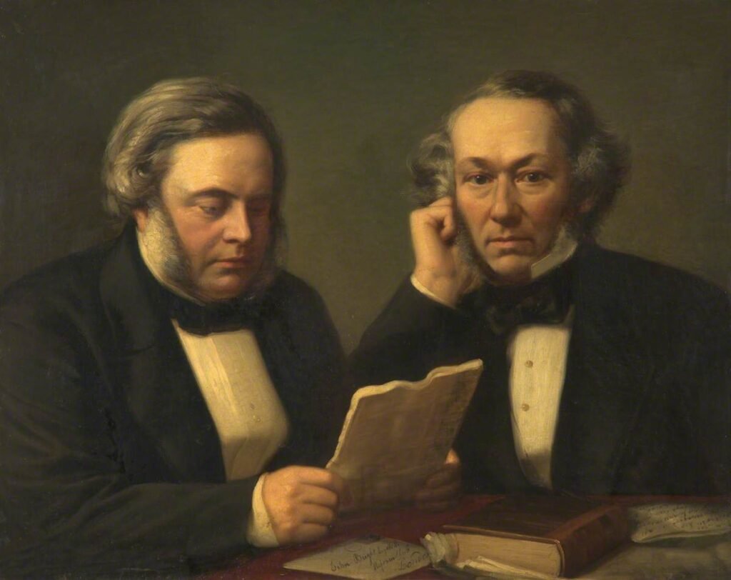 Fagnani, Giuseppe; John Bright (1811-1889), and Richard Cobden (1804-1865)