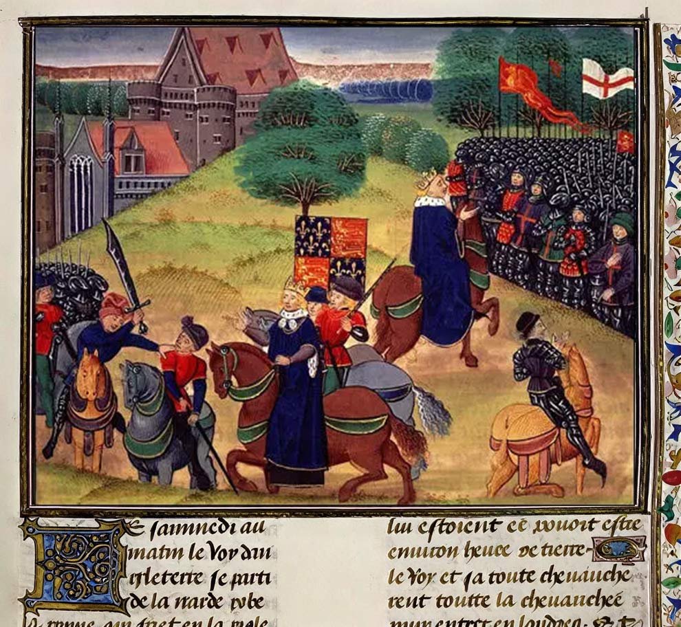 The death of Wat Tyler from Jean Froissart, Chronicles